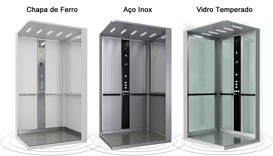 acabamento elevador de passageiros